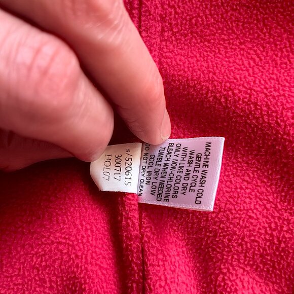 Old Navy M Red Quilted Puff Vest | Womens Sleeveless Full Zip Cozy Fleece Lined - Picture 7 of 11